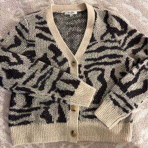 Madewell printed cardigan